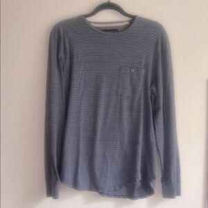SOFT Abercrombie & Fitch Blue Striped Long Sleeve Shirt